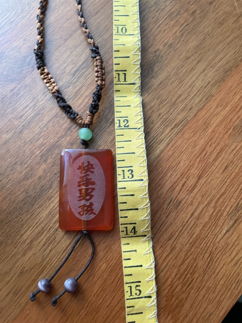 Rectangular Carnelian Charm - Picture 4 of 7